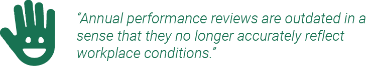 Annual performance review quote
